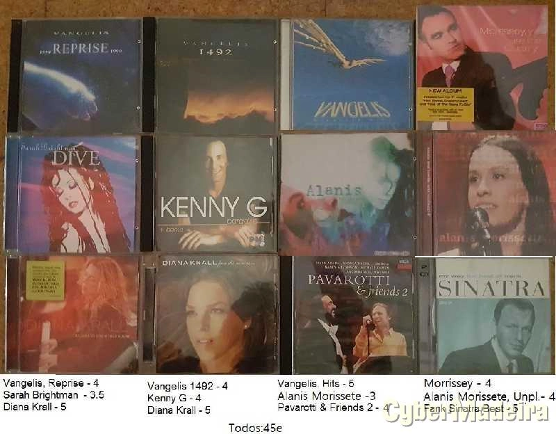 Cds - Albums'Vários'Singles : Pop,Rock,Dance,House,Techno,80's,90
