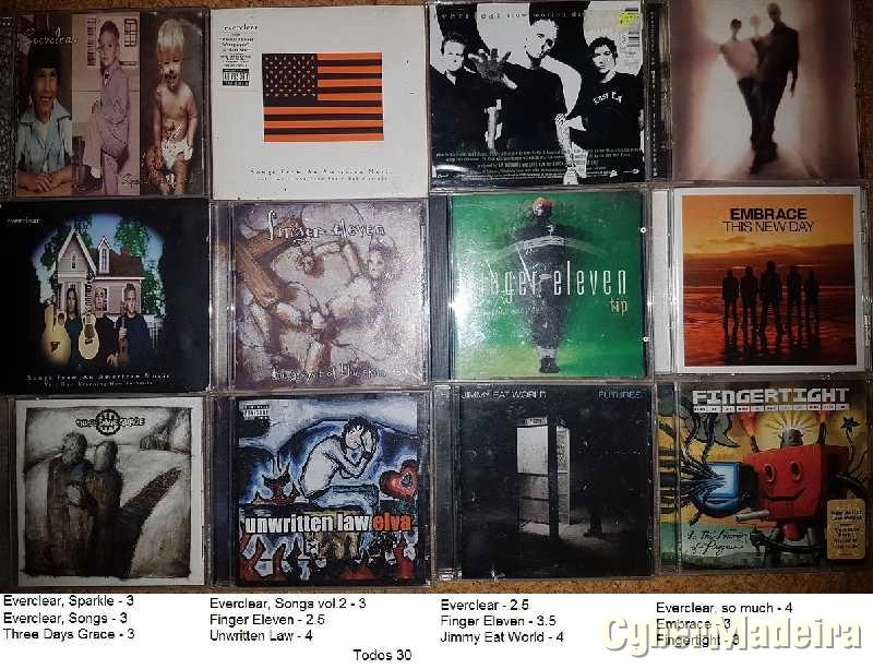 Cds - Albums'Vários'Singles : Pop,Rock,Dance,House,Techno,80's,90