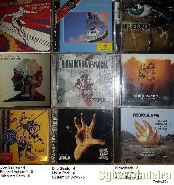 Cds - Albums'Vários'Singles : Pop,Rock,Dance,House,Techno,80's,90