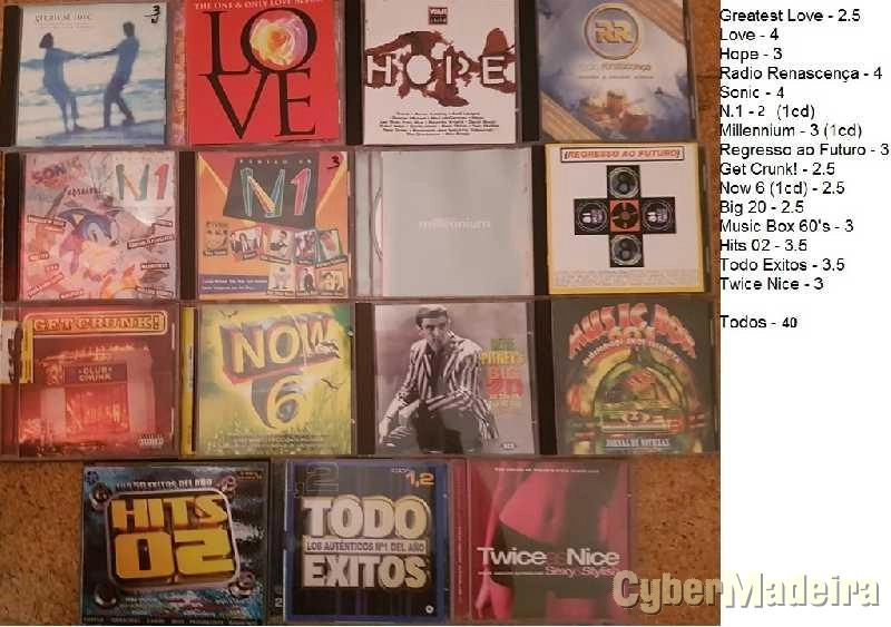 Cds - Albums'Vários'Singles : Pop,Rock,Dance,House,Techno,80's,90