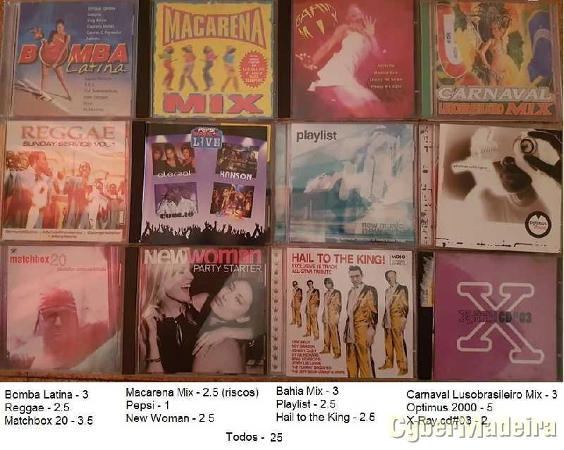 Cds - Albums'Vários'Singles : Pop,Rock,Dance,House,Techno,80's,90