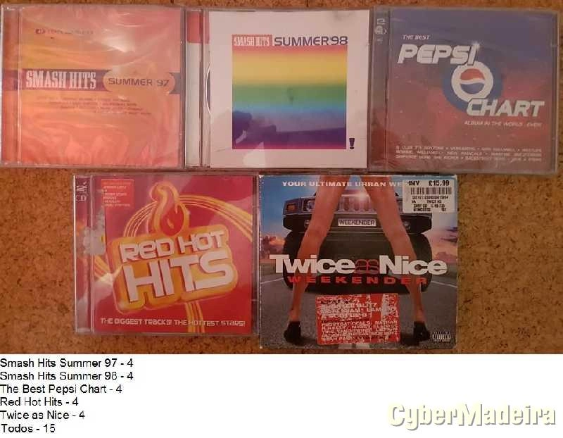 Cds - Albums'Vários'Singles : Pop,Rock,Dance,House,Techno,80's,90