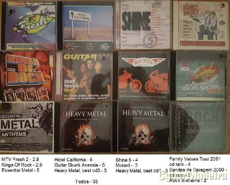 Cds - Albums'Vários'Singles : Pop,Rock,Dance,House,Techno,80's,90