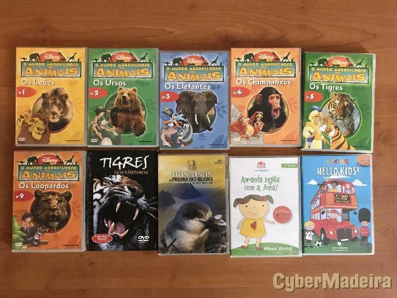 Coleção DVD:  DVD´s Educacionais p/ Crianças + Documentários