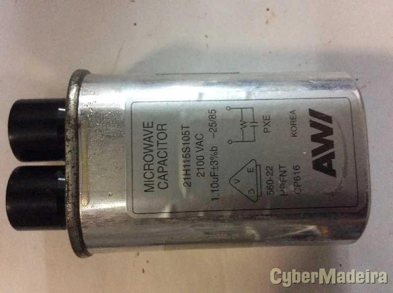 Condensador alta tensão 1.1uF 2100V microondas