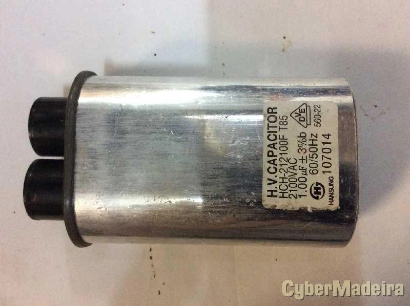 Condensador alta tensão 1uF 2100V para microondas