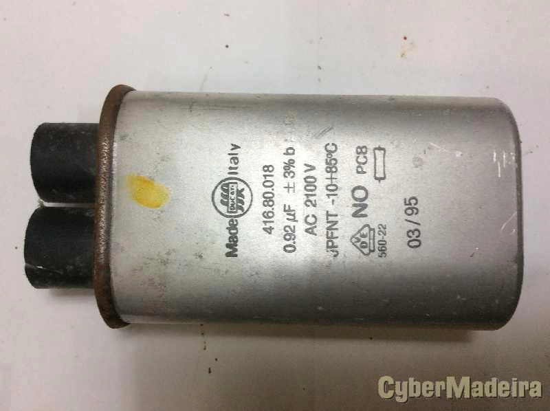 Condensador alta voltagem 0,92uF 2100V para microondas