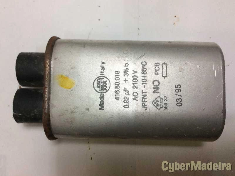 Condensador alta voltagem 0,92uF 2100V para microondas