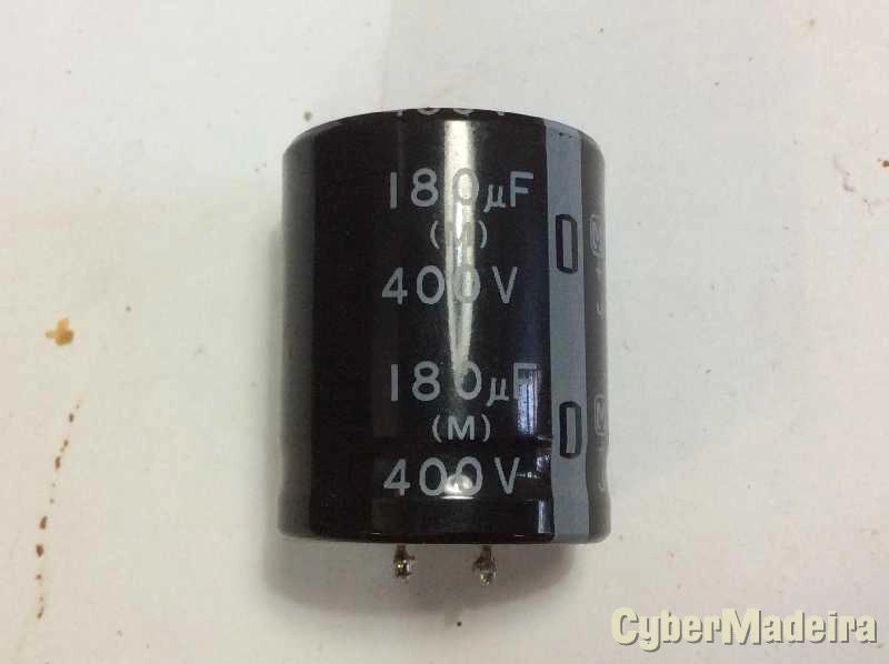 Condensador eletrolitico 180uF 400V 105C SNAP