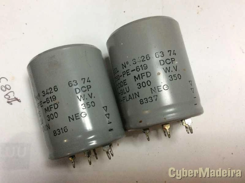 Condensador eletrolitico 300uF 350V