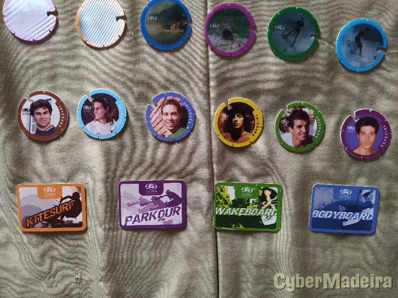 Cromos de vários desportos 