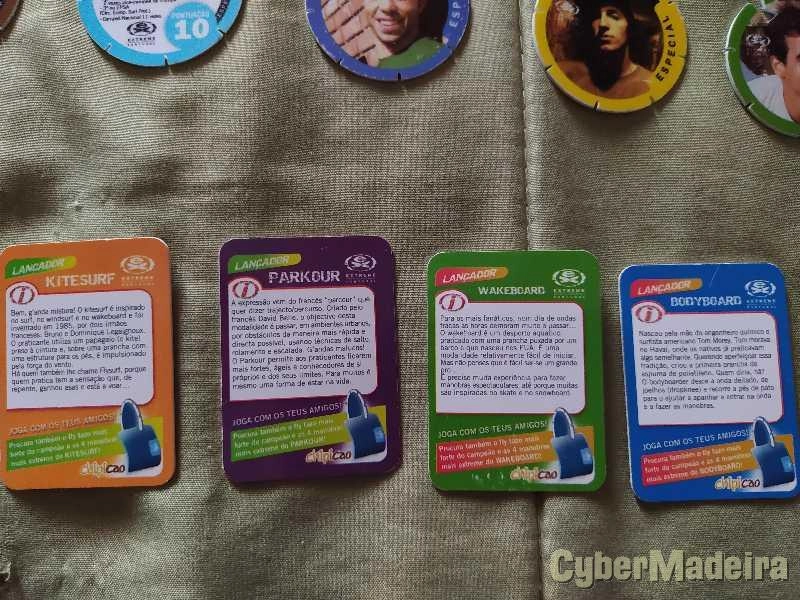 Cromos de vários desportos 