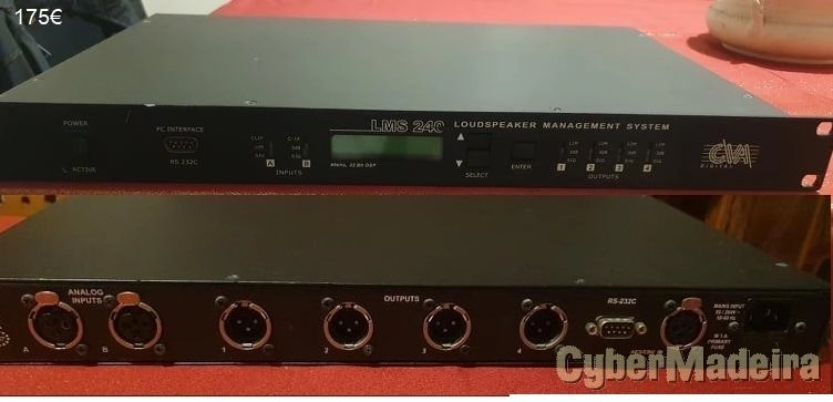 CVA LMS 240 - Controlador de Sistema Som (Crossover)