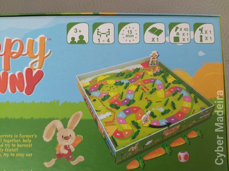 Jogo de Tabuleiro Happy Bunny  da BLUE ORANGE (a partir dos 3 anos)