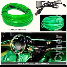 El wire fio decorativo usb verde.12€