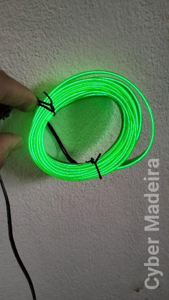 El wire fio decorativo usb verde.12€