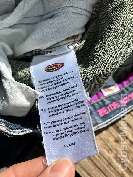 Calças motociclista feminina Jeans da marca „Held“ 30/32