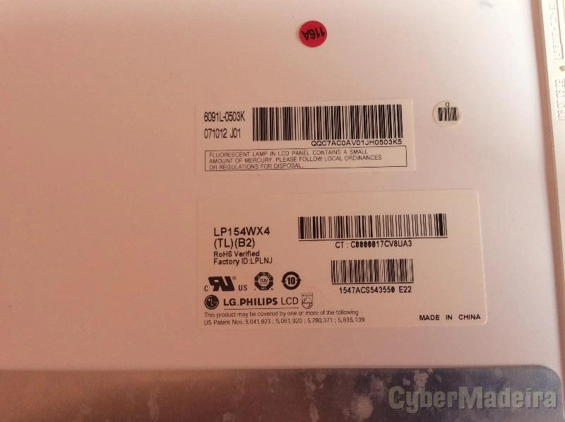 LCD LP154WX4 para computador portatil de 15.4