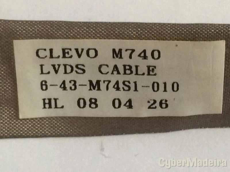 Cabo Clevo M740 LVDS cable 6-43-M74S1-010