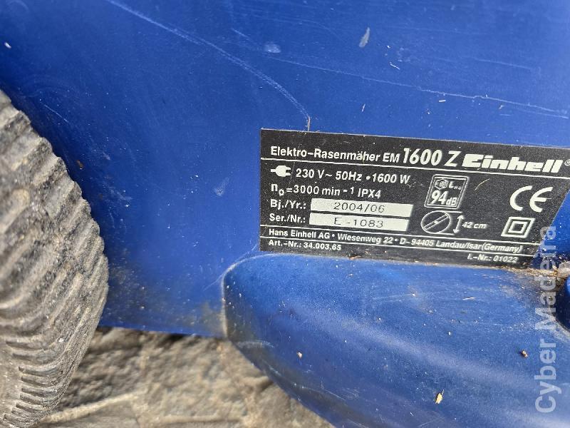 Máquina de cortar relva 1600W elétrica