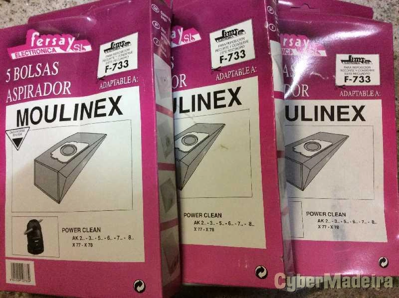 Embalagem 5 sacos Aspirador Moulinex Power Clean