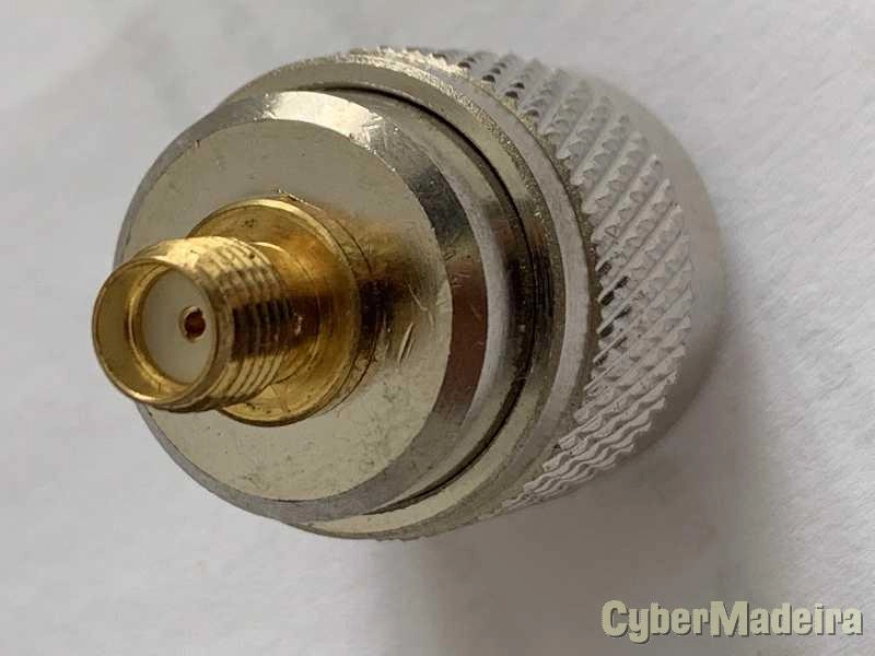 Ficha adaptadora SMA fêmea PL259 macho