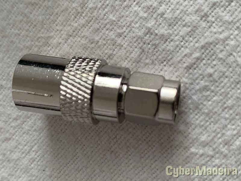 Ficha adaptadora SMA macho DVB-T tuner antena fêmea