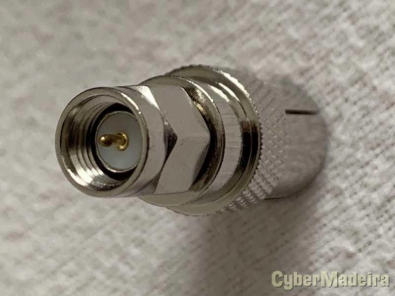 Ficha adaptadora SMA macho DVB-T tuner antena fêmea