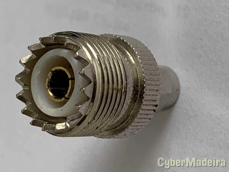 Ficha adaptadora SMA macho PL259 fêmea