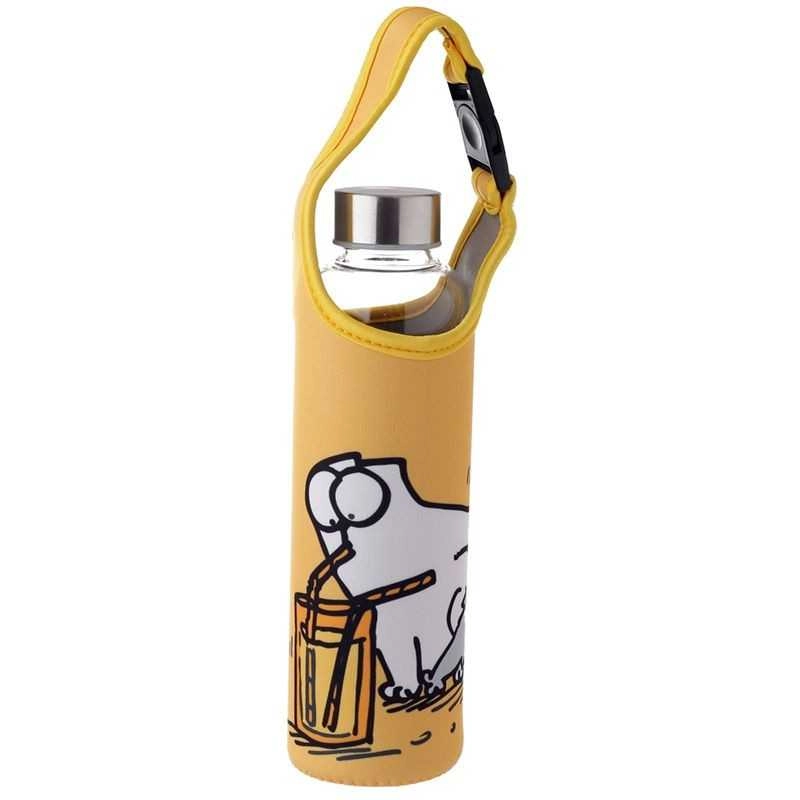 GARRAFA DE ÁGUA REUTILIZÁVEL COM PEGA E MANGA DE NEOPRENE - SIMON'S CAT