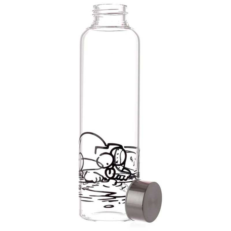GARRAFA DE ÁGUA REUTILIZÁVEL COM PEGA E MANGA DE NEOPRENE - SIMON'S CAT