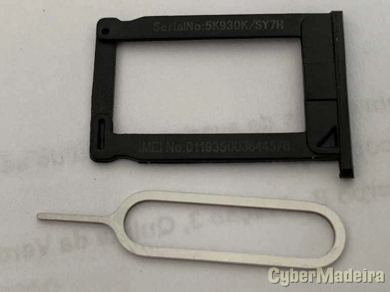 Gaveta leitor cartão SIM iPhone 3 e 3GS