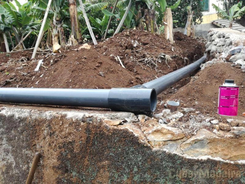 reservatórios de agua de grandes dimensões ,e canalização