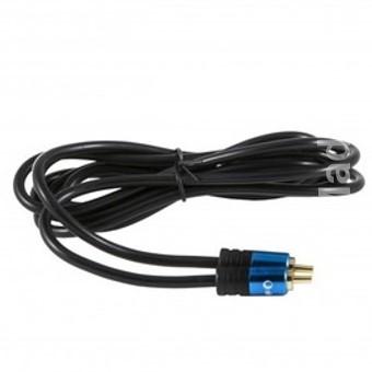 Cabo digital coaxial prata ht high end 2 1rca - macho - macho - 2m - preto