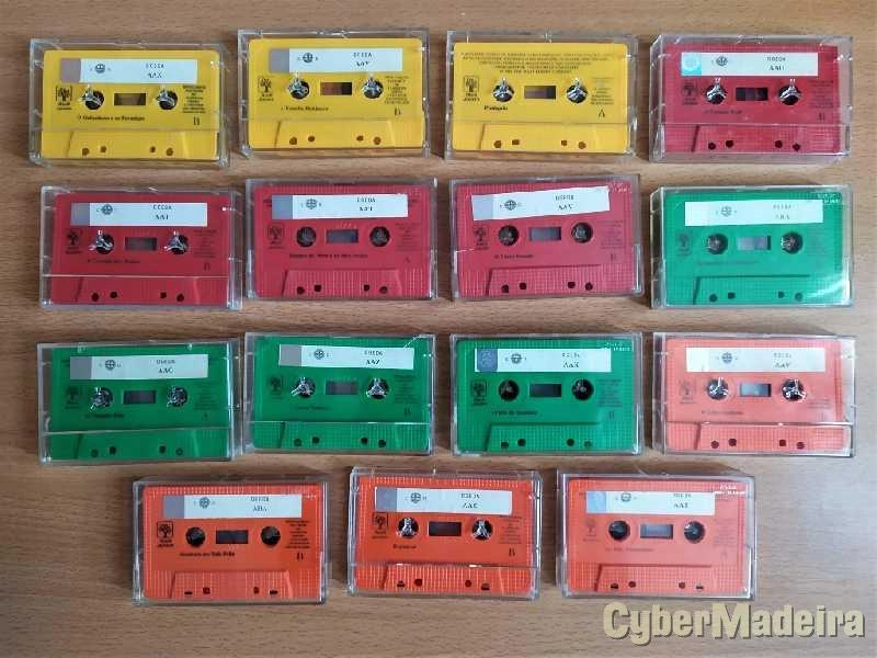 Histórias infantis em Cassettes.