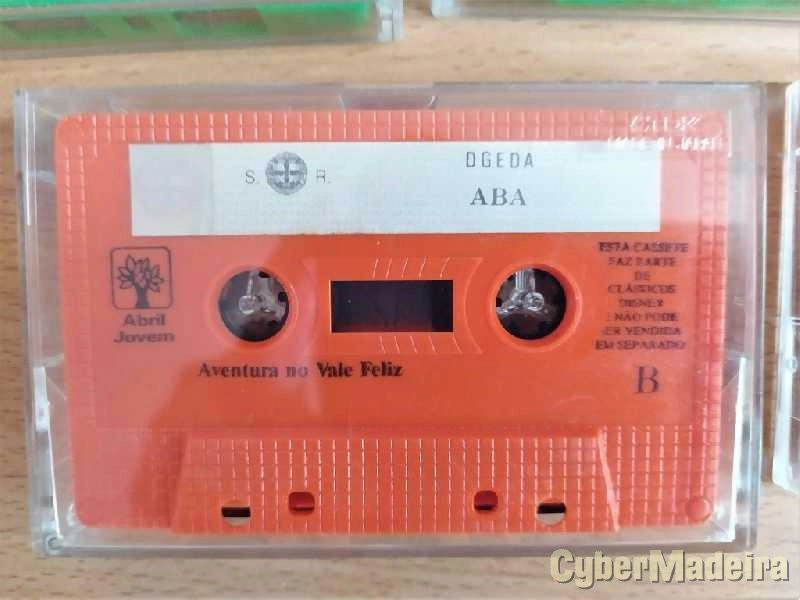 Histórias infantis em Cassettes.