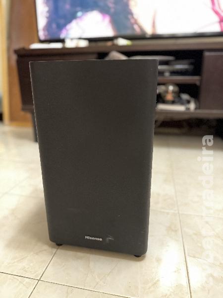 Soundbar e subwoofer 