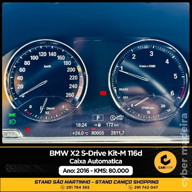BMW X2 S-Drive Kit-M 116d Automático : 1.5cc 116cv Gasóleo 