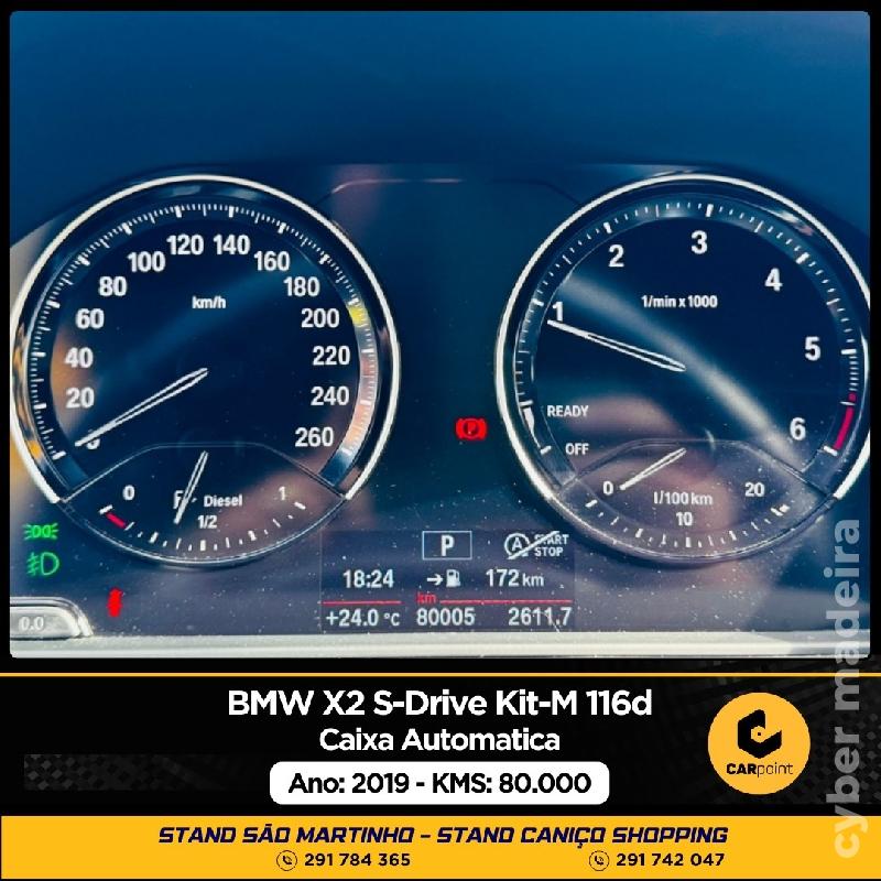 BMW X2 S-Drive Kit-M 116d Automático : 1.5cc 116cv Gasóleo