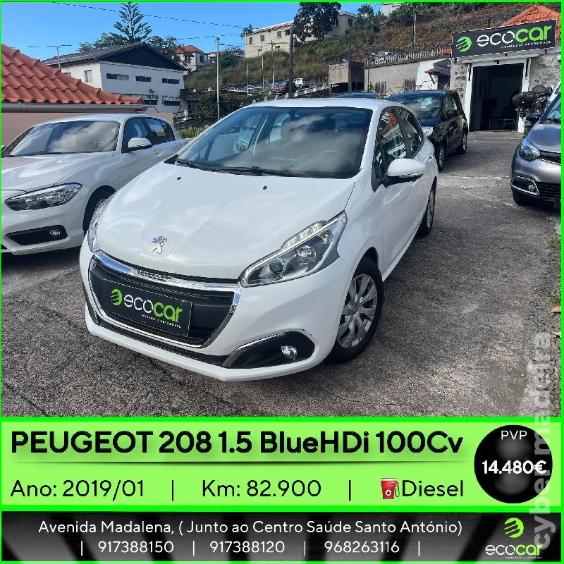 PEUGEOT 208 1.5 BlueHDI 100 cv Gasóleo 