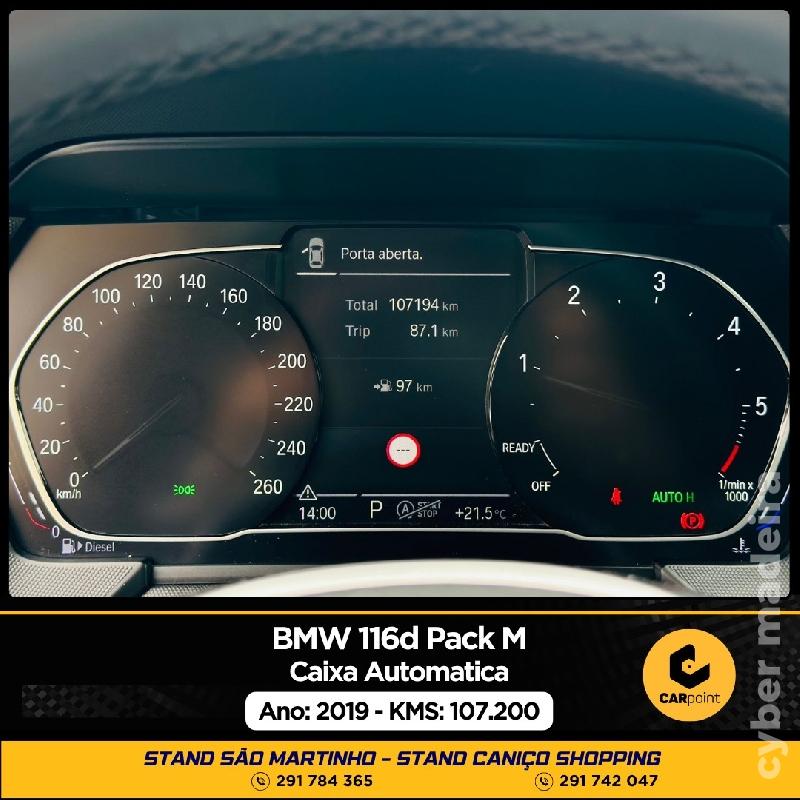 BMW Serie 1 Pack M Automático : Motor 1.5cc Diesel 116cv Gasóleo