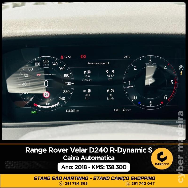 LAND-ROVER RANGE Velar D240 R-Dynamic S Automático : 2.0cc 241cv Gasóleo 