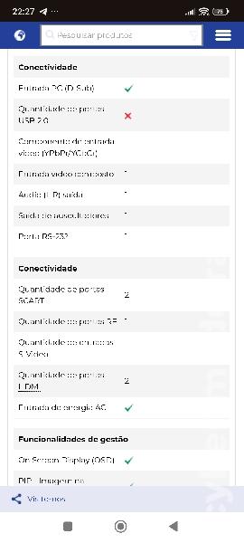 Vendo TV Samsung LCD 42' Sim  