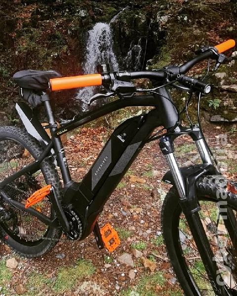 Superior BTT Homem Vendo bicicleta rockrider eléctrica Bicicleta BTT Elétrica Semirrígida 27,5" E-ST 500 PRETO 