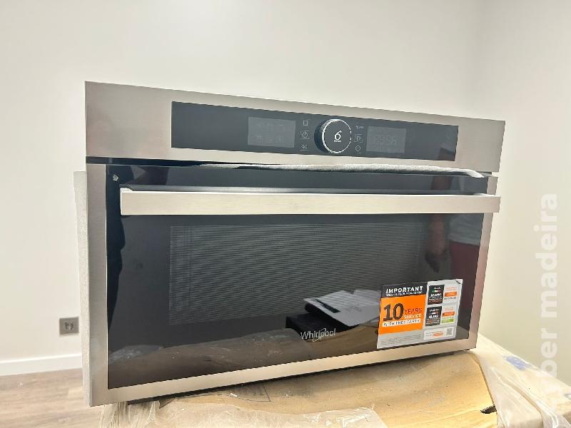 Micro-ondas embutido Whirlpool AMW 731 IX – novo sem uso