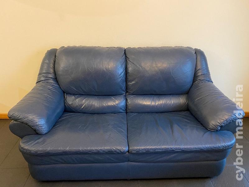 3 sofás de sala de cabedal (Usados)