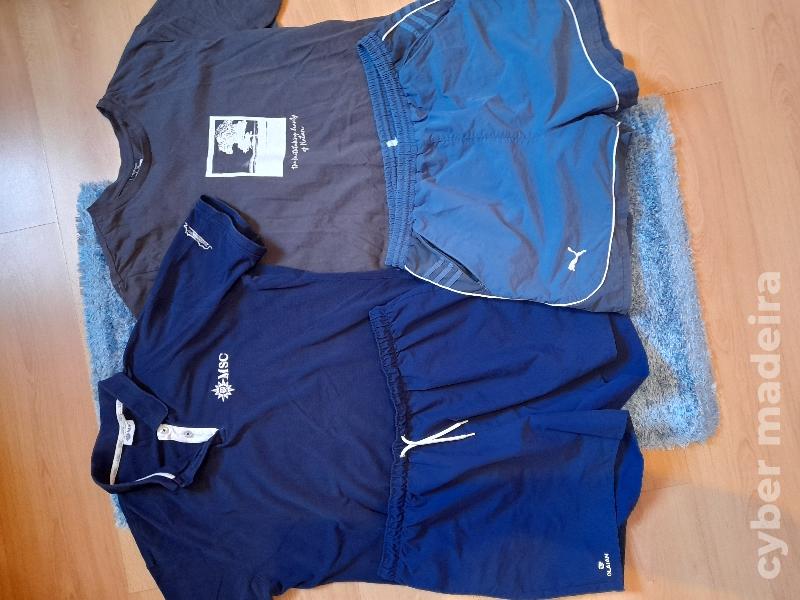 2 Shorts+1 T-shirt + 1 Polo Lote 6eur