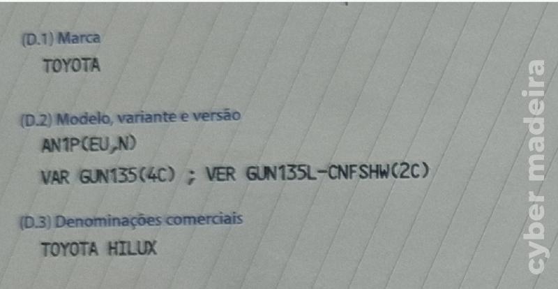 Caixa Carga Farois Para choques Cavas Toyota Hilux