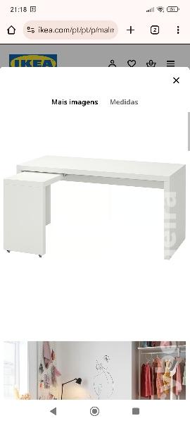 Secretária MALM do Ikea