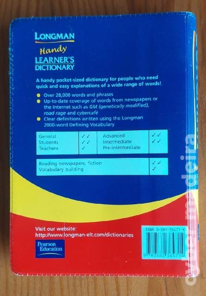2 dicionários Longman Inglês-Inglês (1 dos quais de bolso)